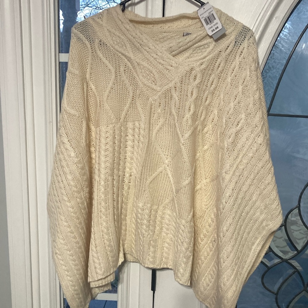 Cream Cable Knit Sweater